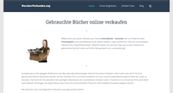 Desktop Screenshot of buecherverkaufen.org